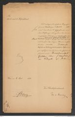k.k. naturhistorisches Hofmuseum, Intendanzakten 1885-1896 (Hauer), Aktenzahl Z.244.a/1891, Seite 1